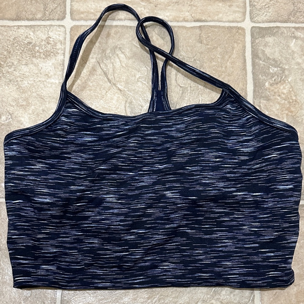 Aerie Navy and White Sports Bra